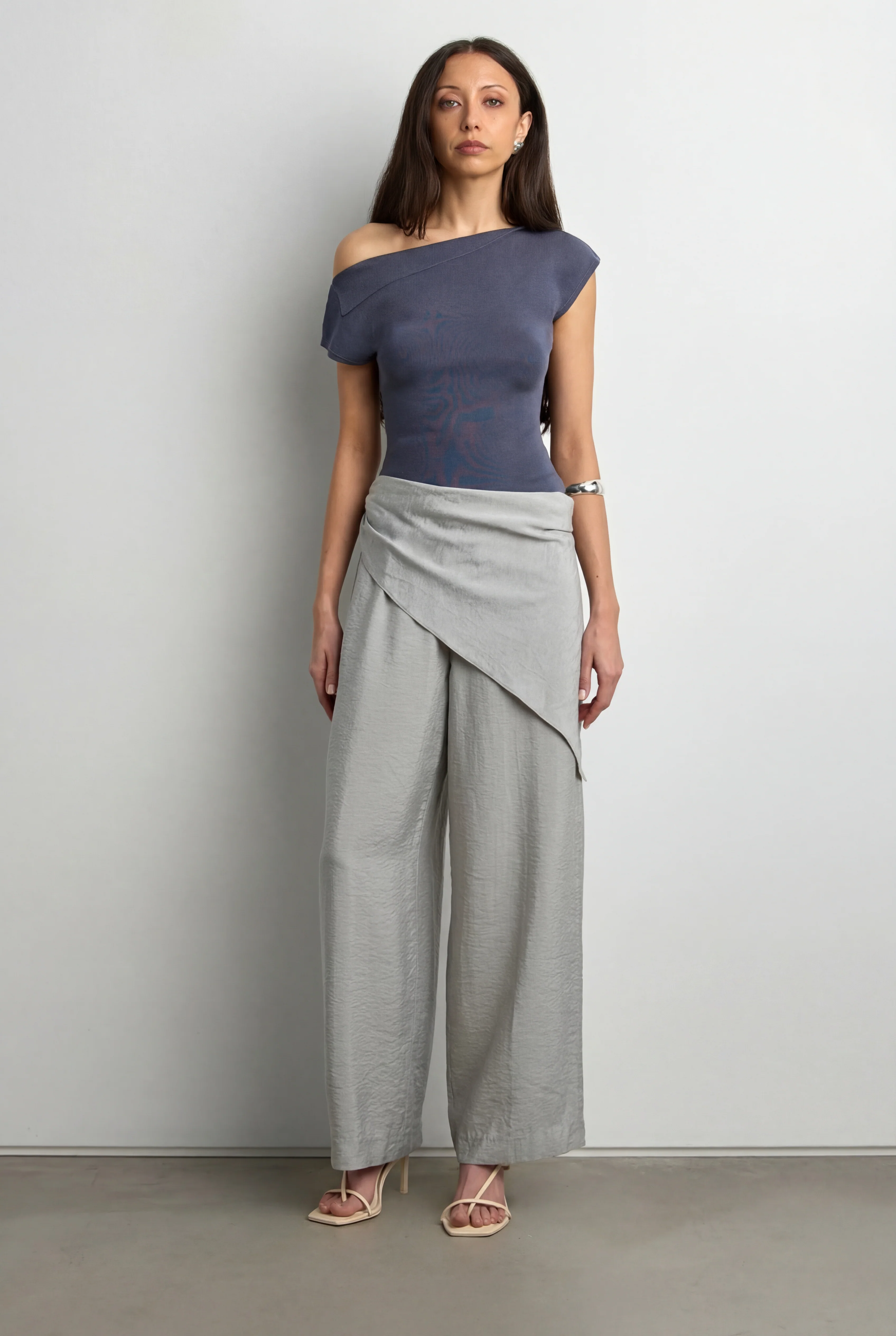 ASYMMETRICAL OFF THE SHOULDER CAP SLEEVE SWEATER - Image 17