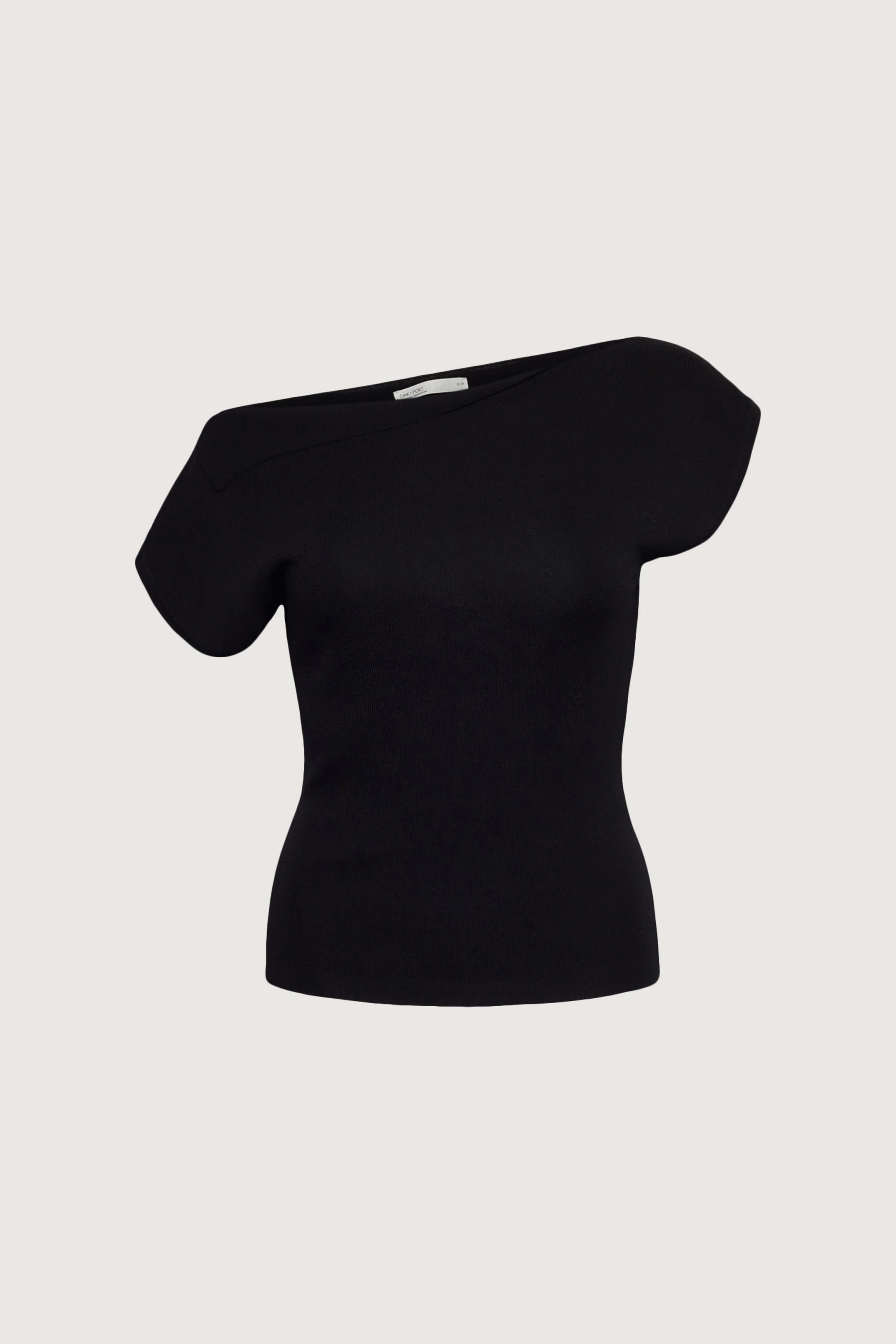 ASYMMETRICAL OFF THE SHOULDER CAP SLEEVE SWEATER - Image 7