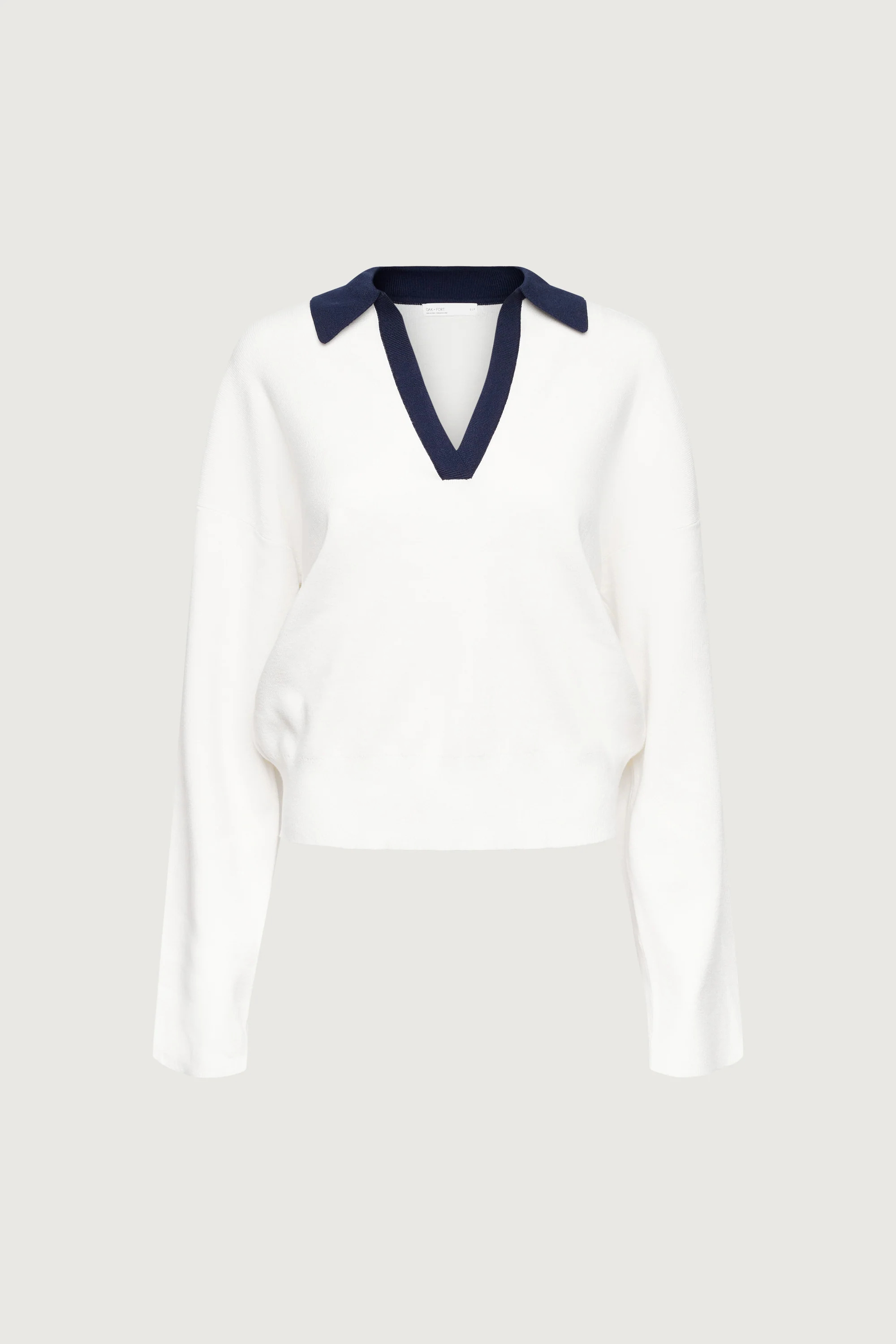 CONTRAST COLLARED SWEATER - Image 5