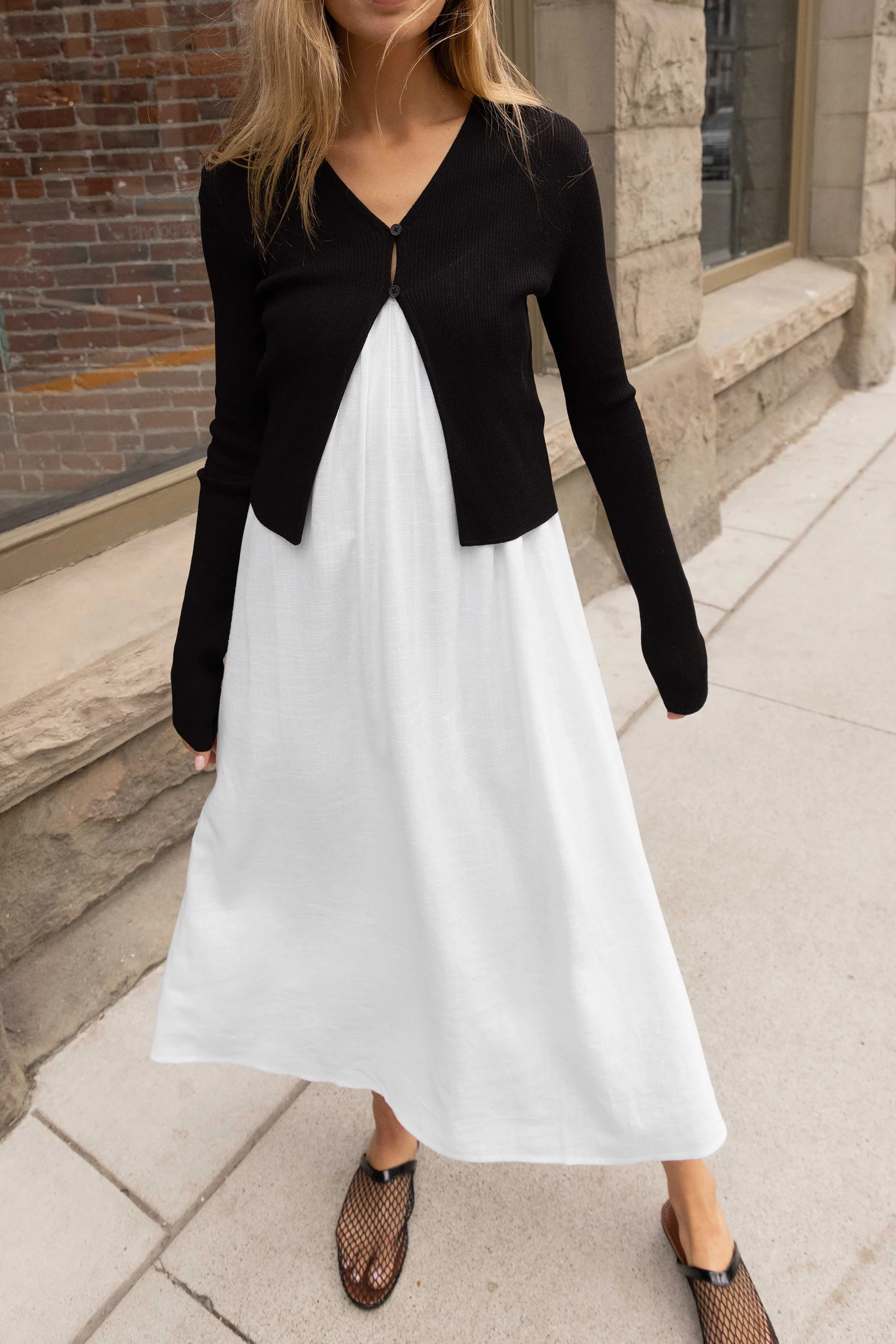 CROPPED LONG SLEEVE CARDIGAN - Image 7