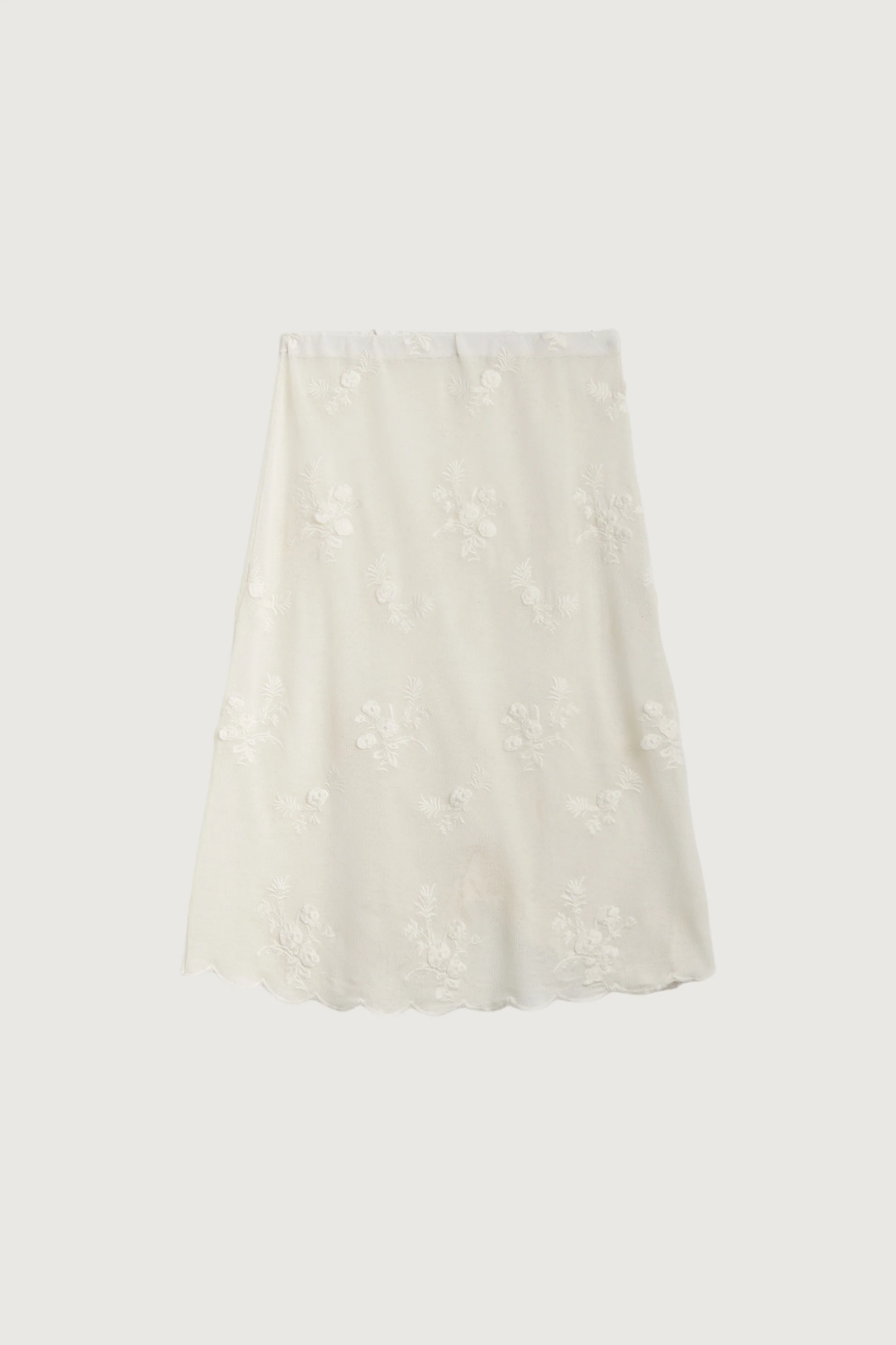 FLORAL EMBROIDERED LACE SKIRT - Image 6