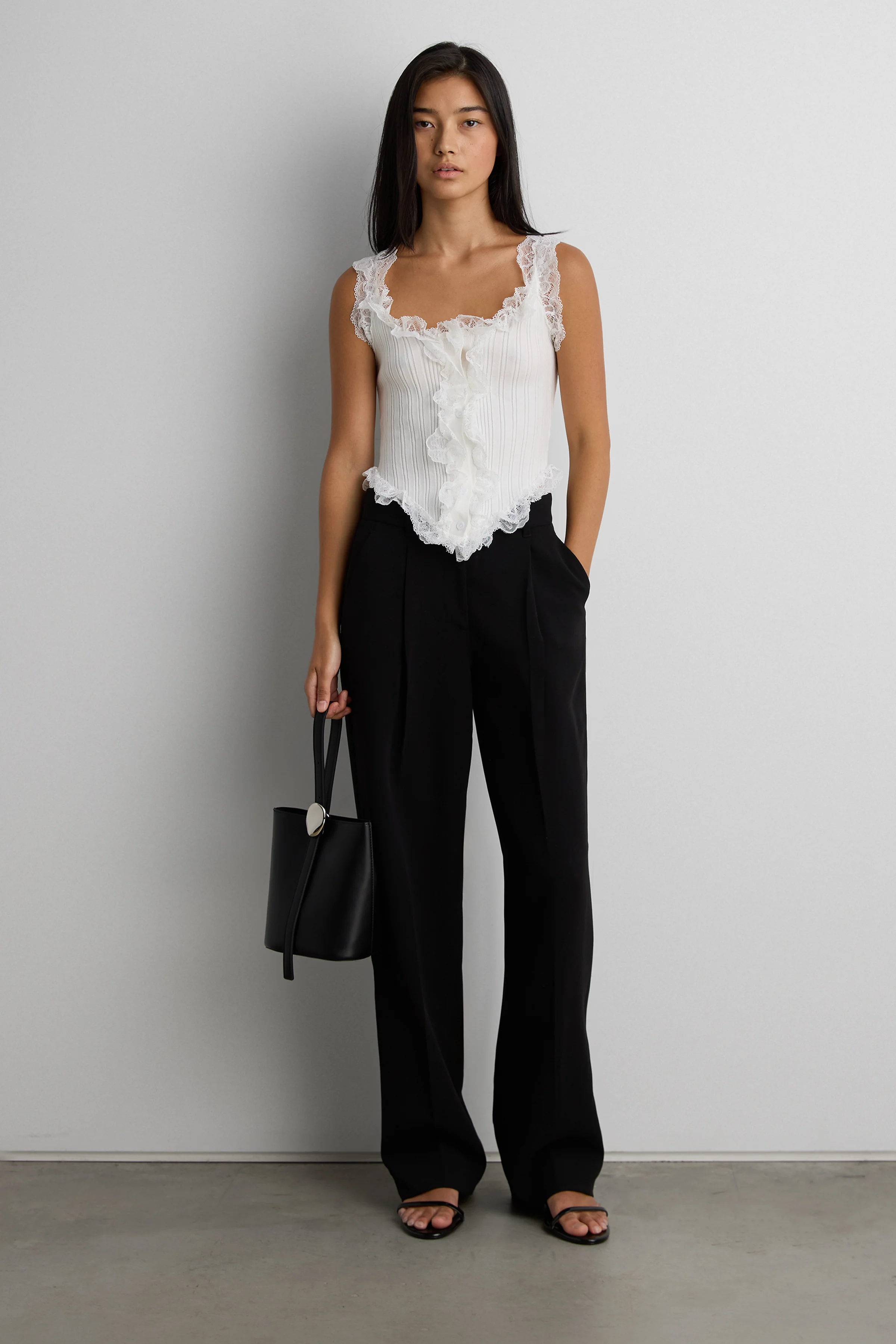 RUFFLED LACE TANK TOP - Image 4