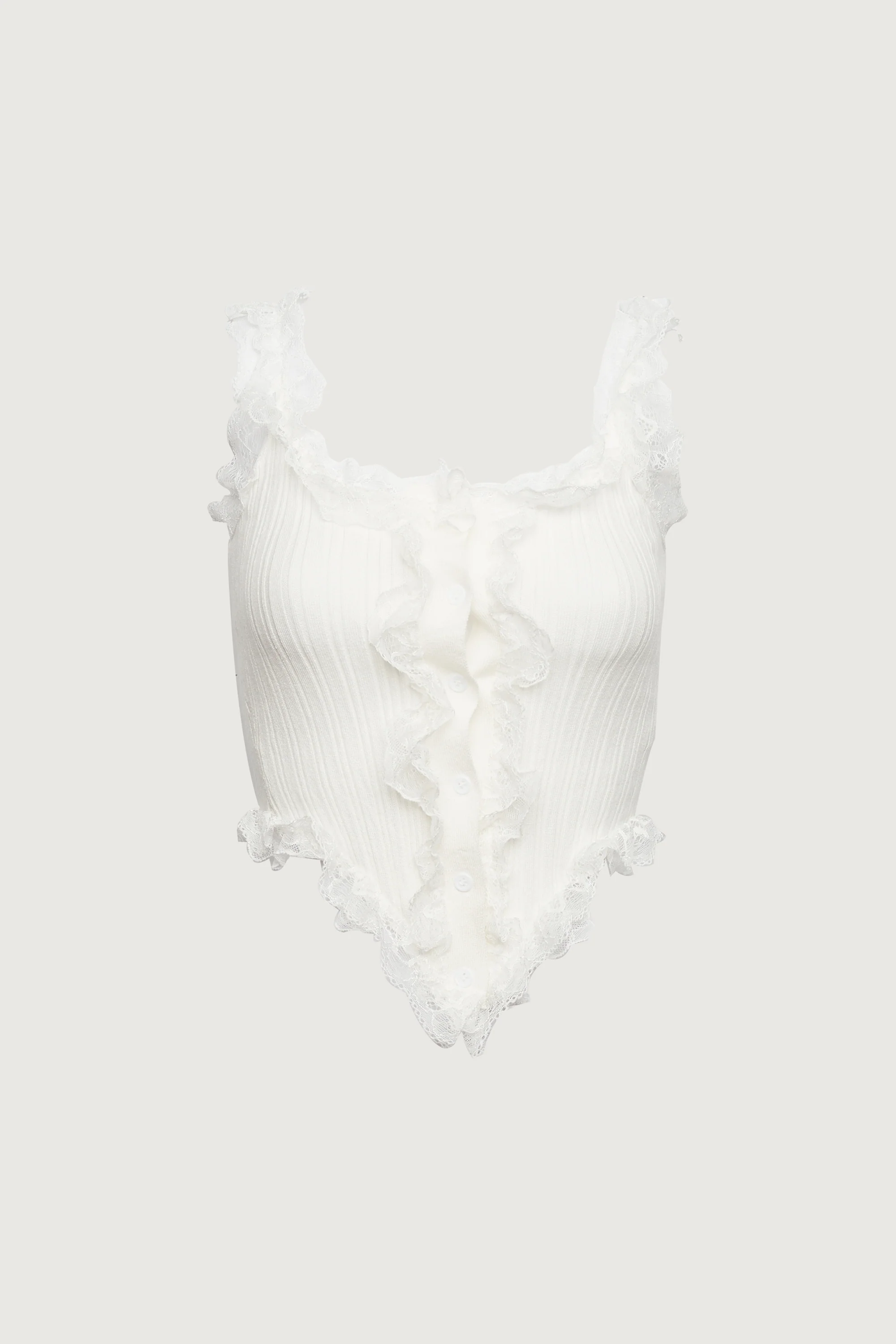 RUFFLED LACE TANK TOP - Image 8