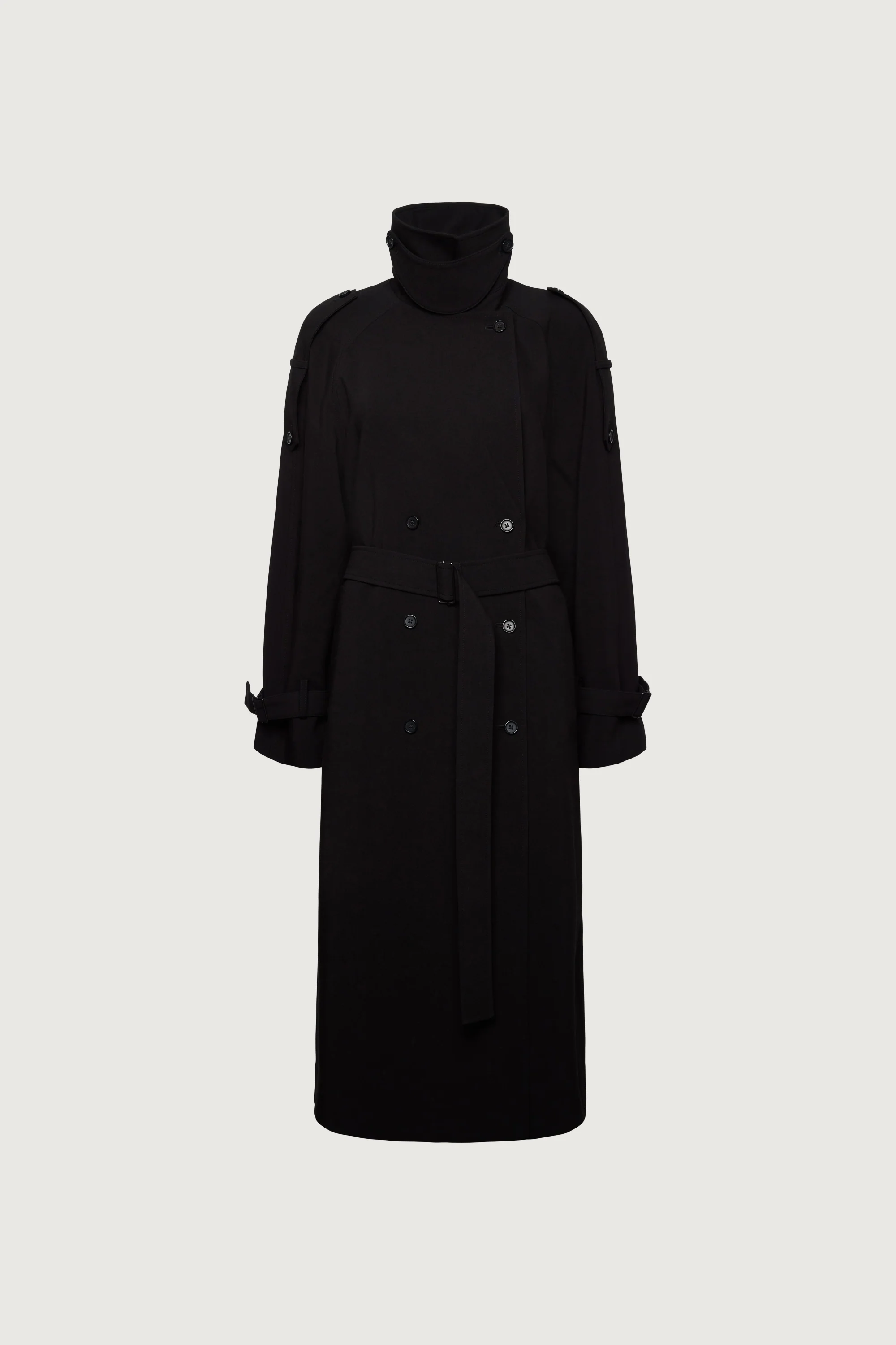 OVERSIZED TRENCH COAT WITH FUNNEL NECK - Image 8