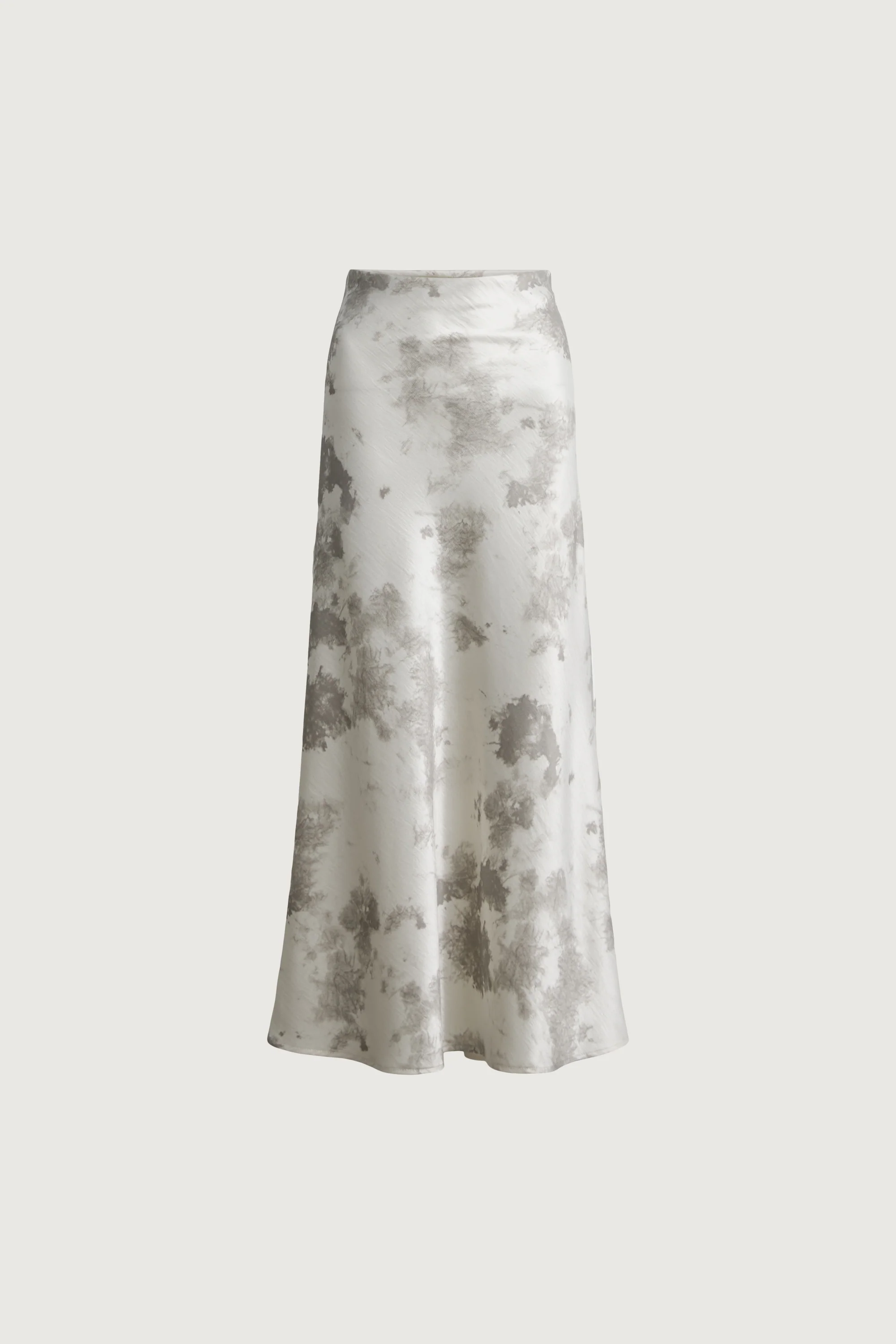 MARBLE PRINT SATIN MAXI SKIRT - Image 5