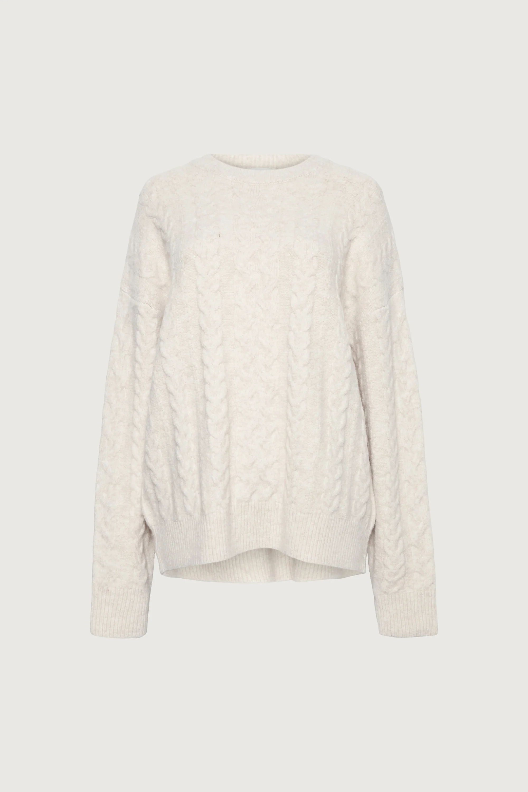 OVERSIZED CABLE KNIT SWEATER - Image 10