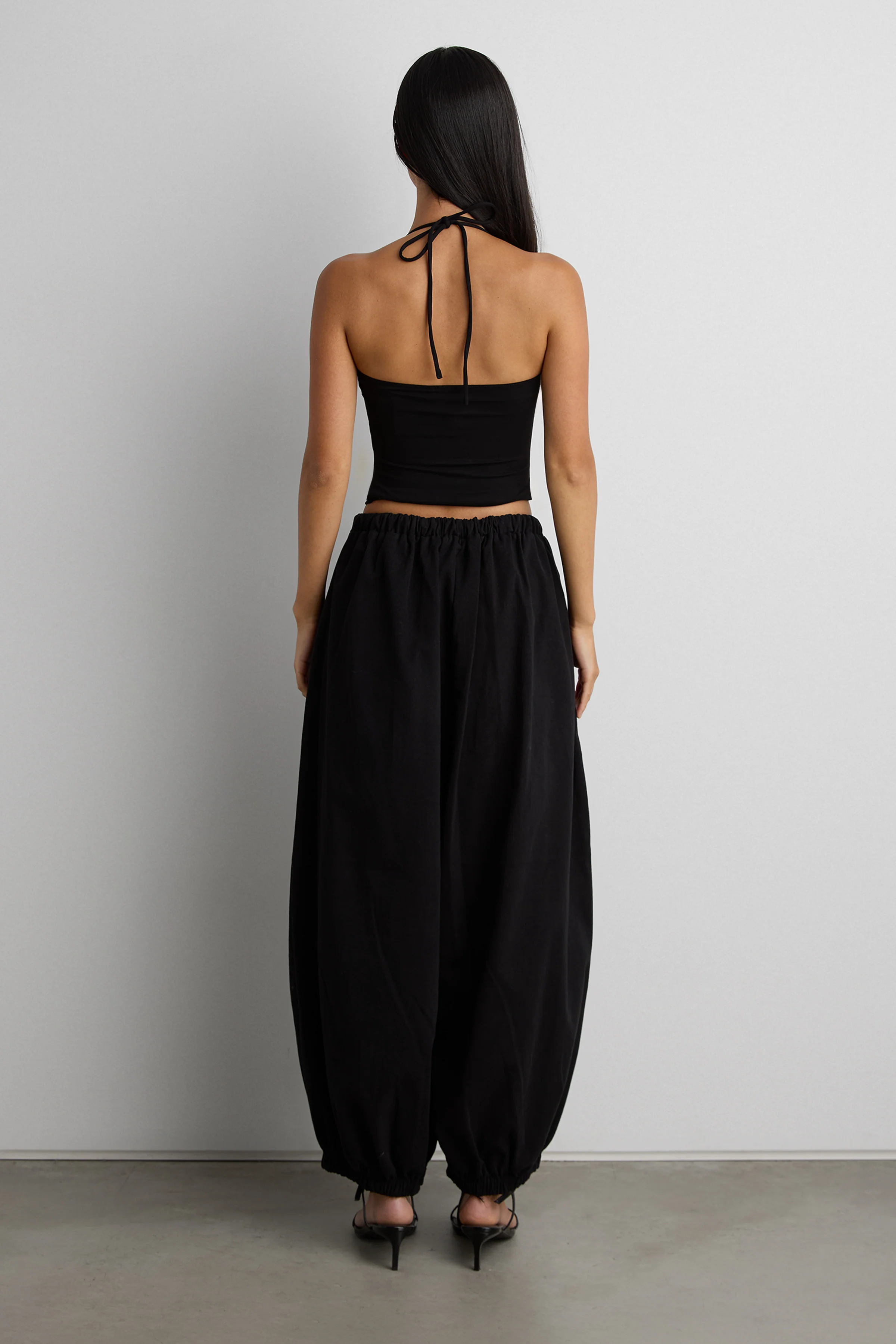 RELAXED BALLOON FIT COTTON PANTS - Image 10