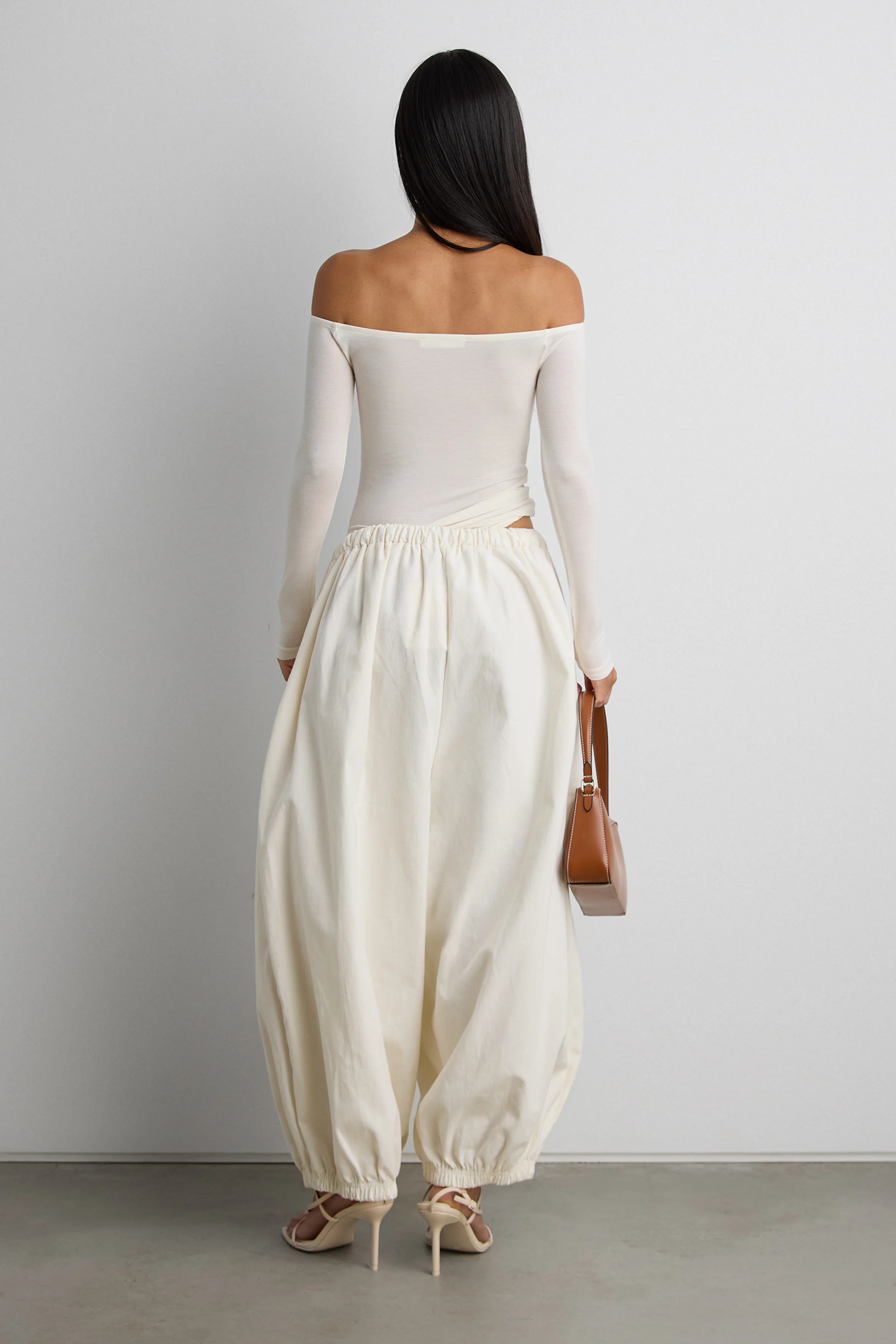 RELAXED BALLOON FIT COTTON PANTS - Image 11