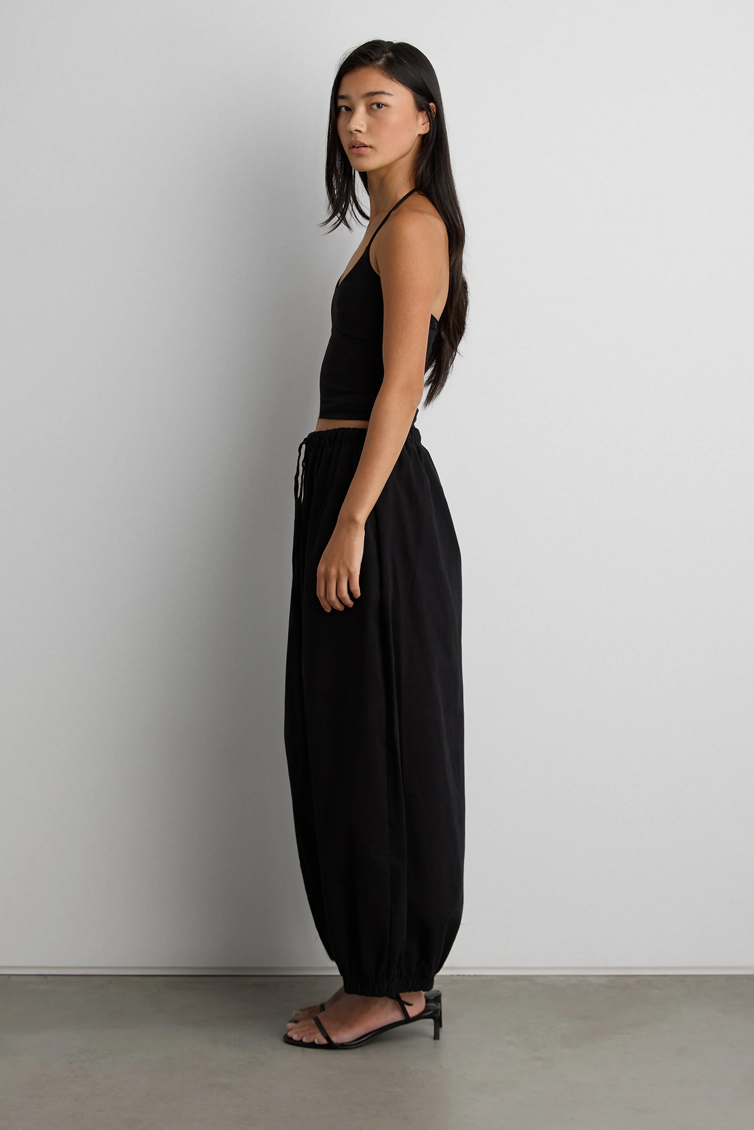 RELAXED BALLOON FIT COTTON PANTS - Image 4