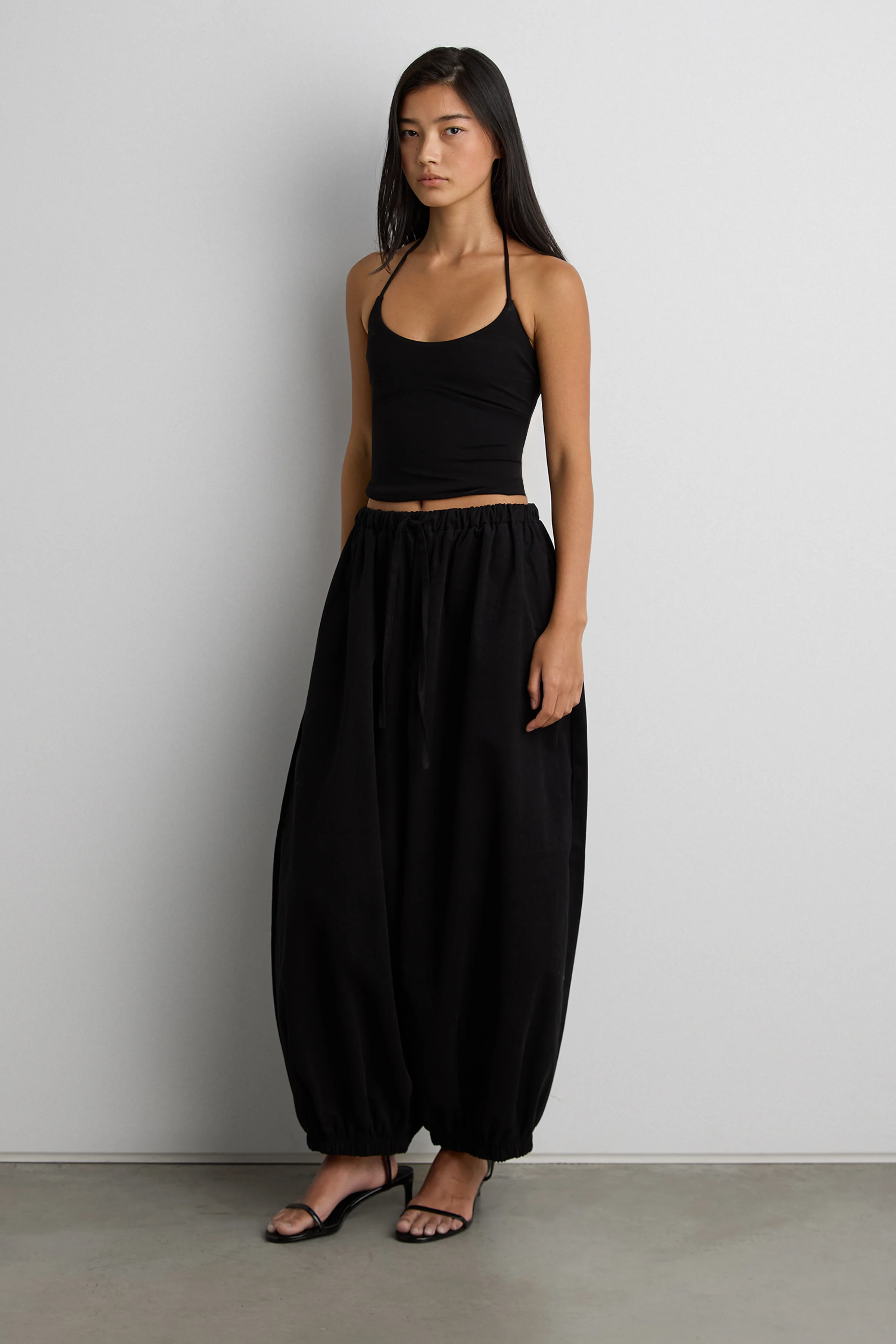 RELAXED BALLOON FIT COTTON PANTS - Image 6