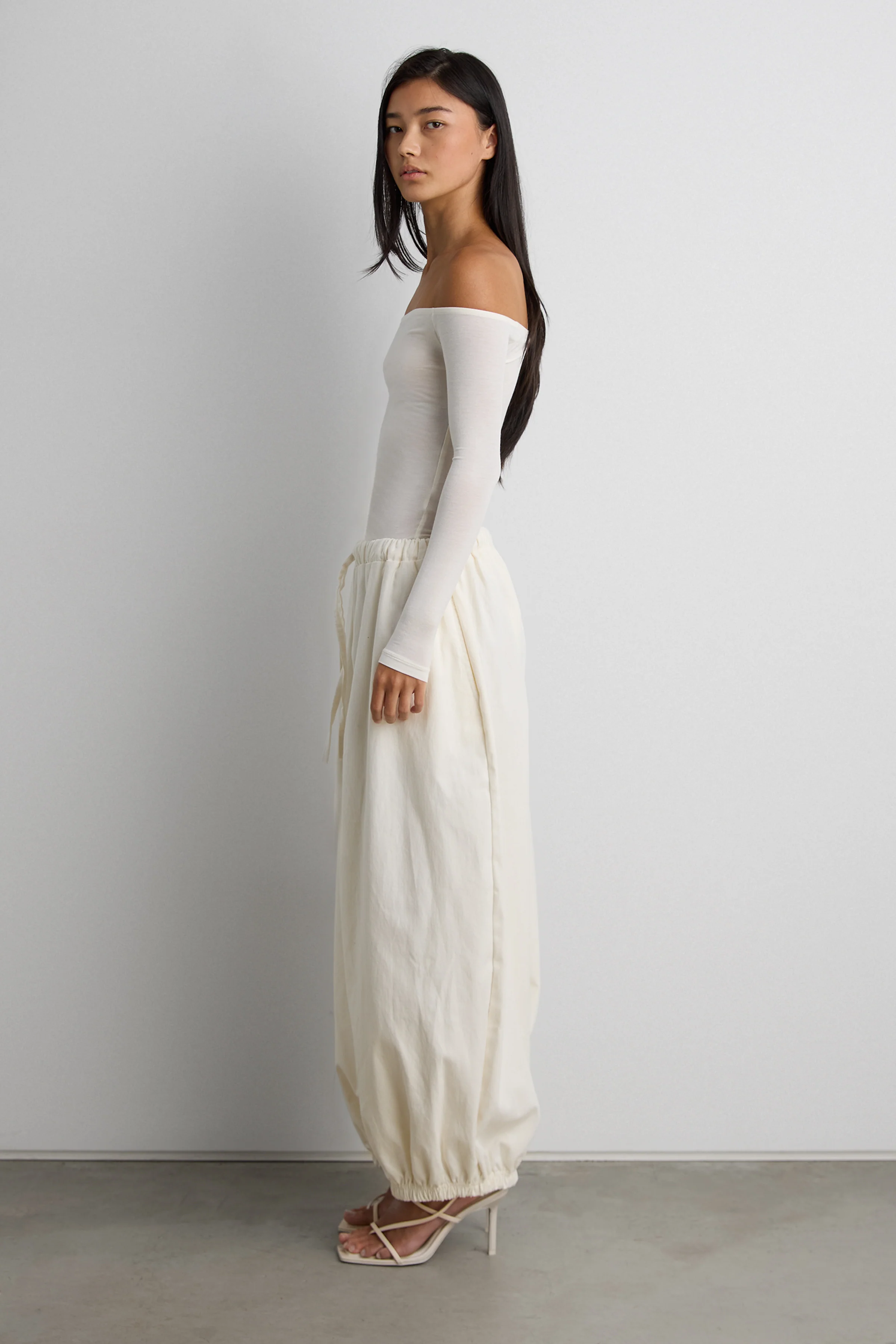 RELAXED BALLOON FIT COTTON PANTS - Image 7
