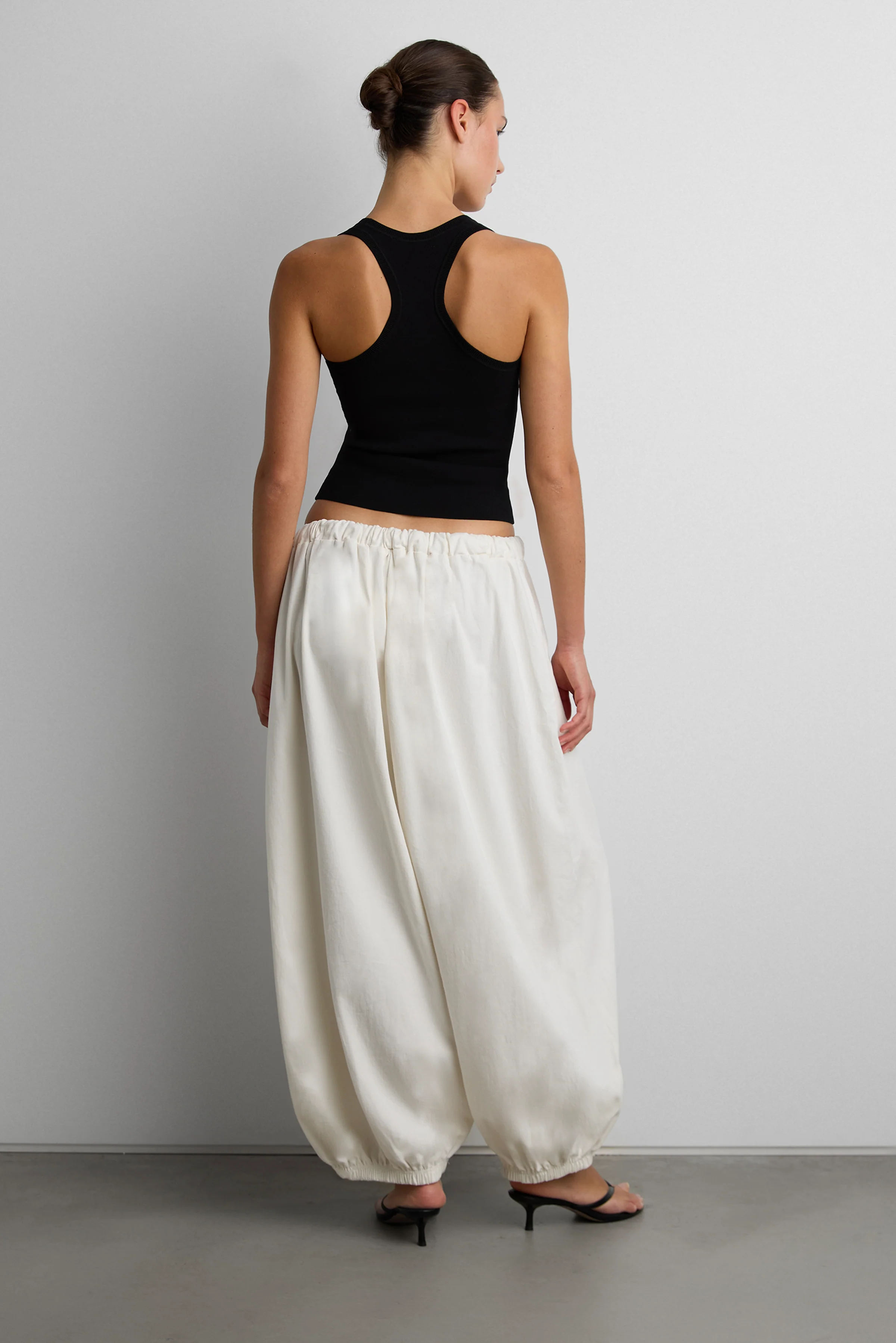 RELAXED BALLOON FIT COTTON PANTS - Image 8
