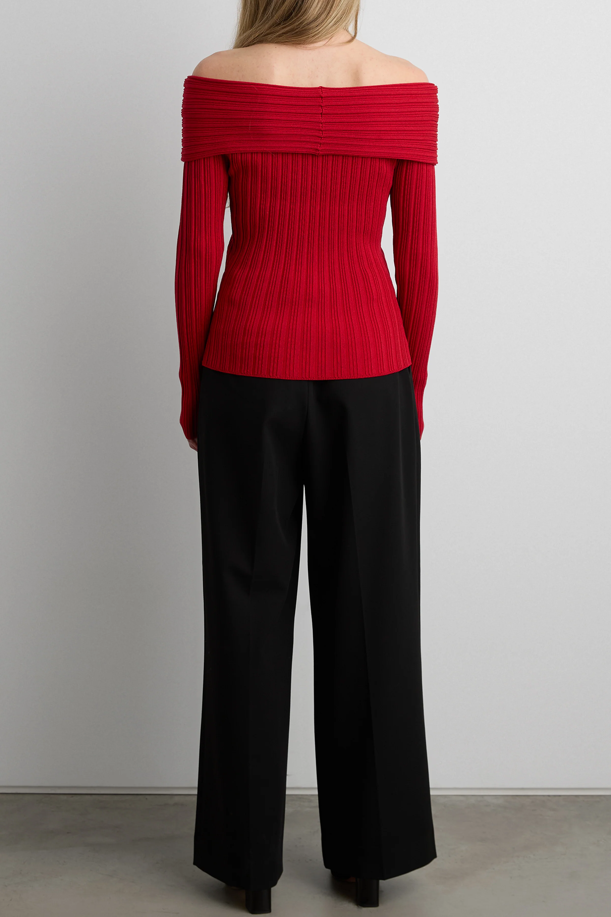 RIBBED OFF THE SHOULDER SWEATER - Image 4