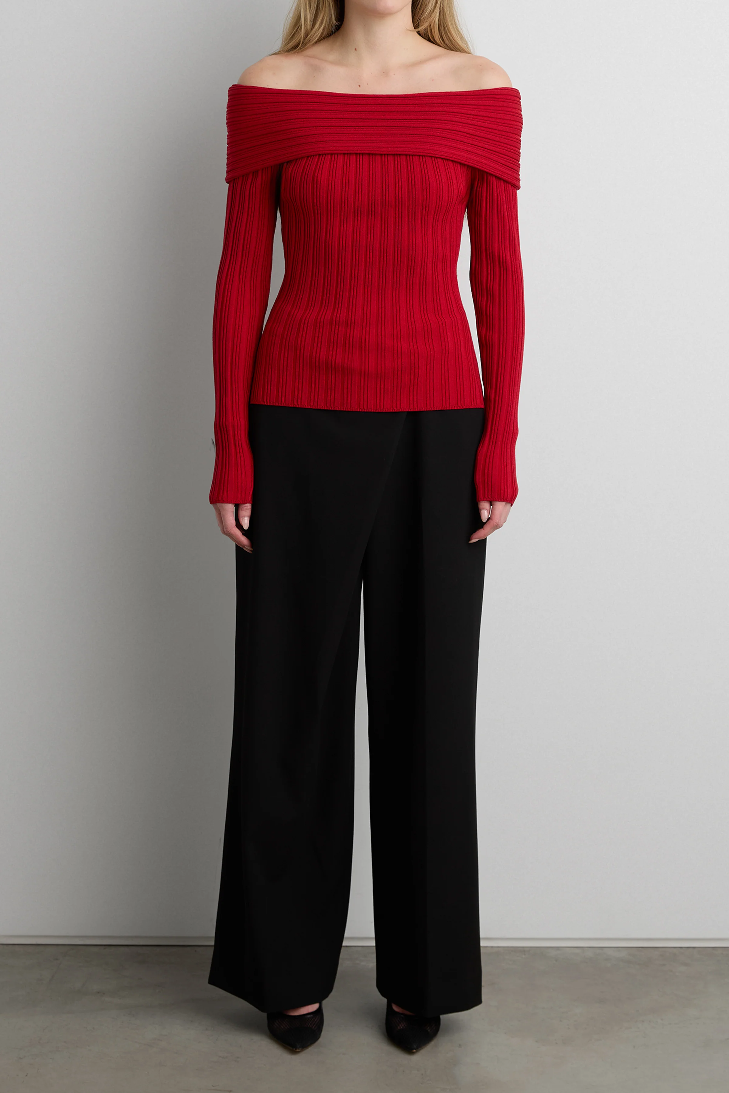 RIBBED OFF THE SHOULDER SWEATER - Image 5