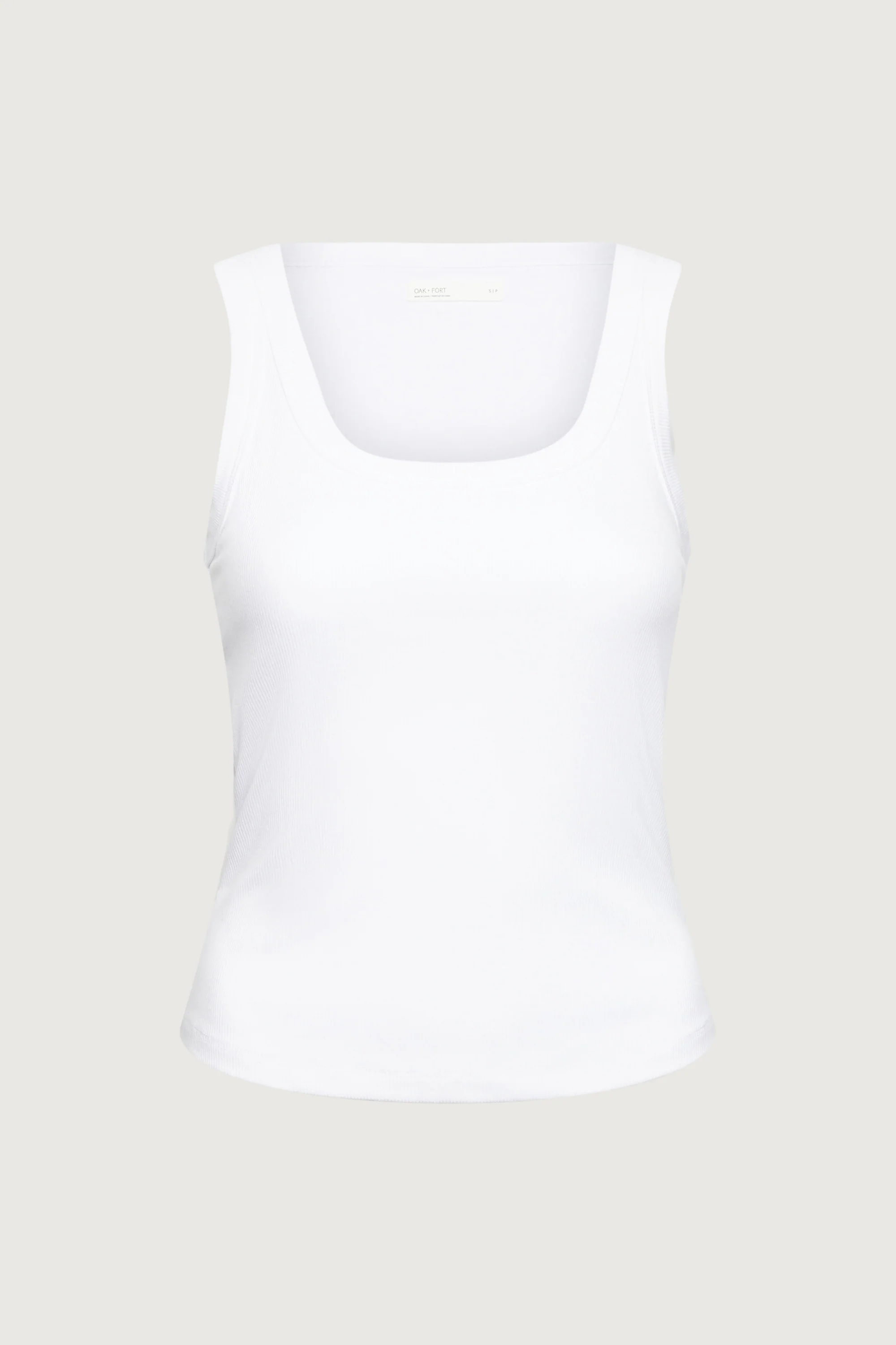 RIBBED MODAL SCOOP NECK TANK TOP - Image 8