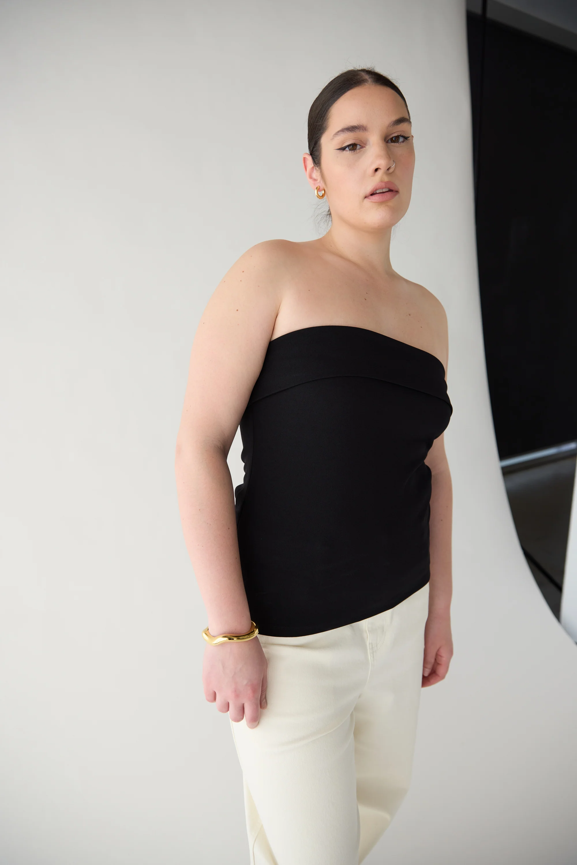 TUBE TOP WITH FOLD-OVER DETAIL - Image 7
