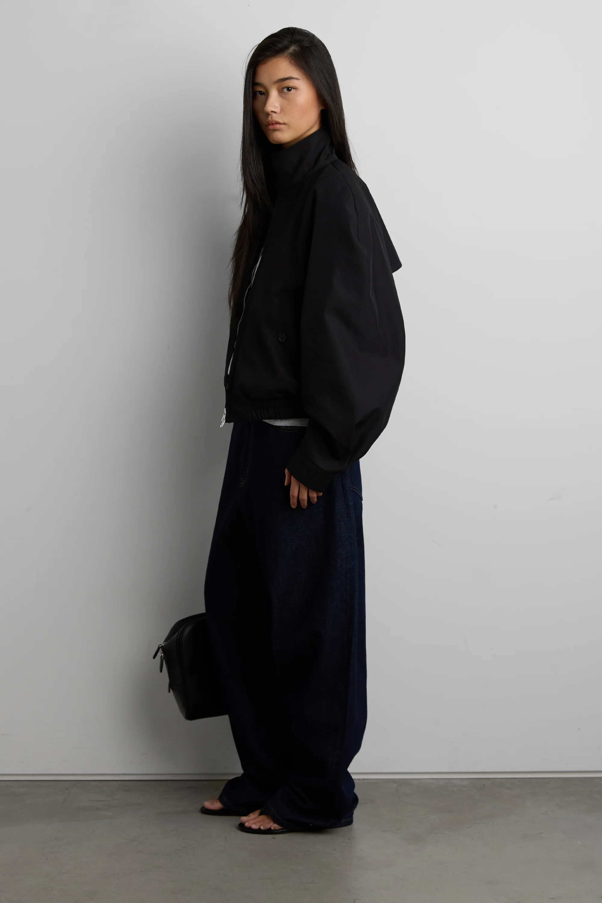 STRUCTURED FUNNEL NECK JACKET - Image 3